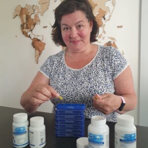 Cecilia van Stresst vitamine doosje vakantie